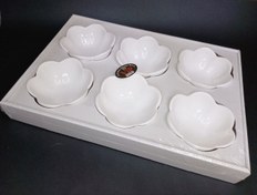 تصویر کاسه / پیاله ۶تایی سرامیکی طرح گل 50 