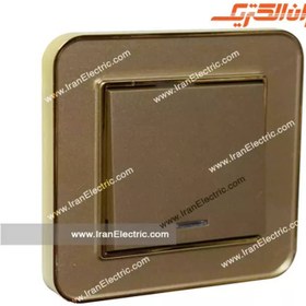 تصویر کلید و پریز ایران الکتریک مدل ارس بژ Iran electric Aras model Beige