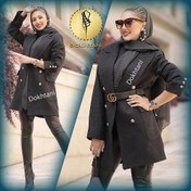 تصویر آموزش الگو مانتو کتی با یقه انگلیسی 