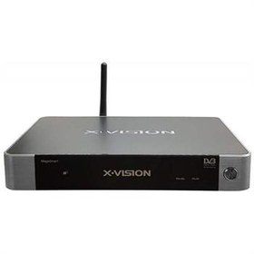 تصویر گیرنده دیجیتال و اسمارت باکس ایکس ویژن X.Vision Hybrid Smart Box XSMT-220K+Plus/DVB-T2