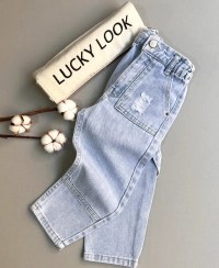 تصویر شلوار جین مام استایل زاپدار برند LUCKY LOOK 