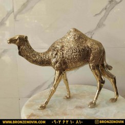 تصویر مجسمه برنجی برنزی شتر Bronze bronze statue of a camel