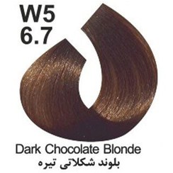 تصویر رنگ مو بدون آمونیاک کاترومر - 6.7 بلوند شکلاتی تیره KATROMER