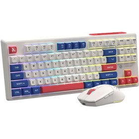 تصویر کیبورد و ماوس بی سیم گیمینگ لاجیکی مدل KM329W Logikey KM329W Wireless Keyboard and Mouse