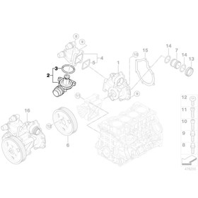 تصویر ترموستات بی ام و X1 18i Sdrive کد اتاق E84 برند واهلر 2013 تا 2015 - فروشگاه لوازم یدکی کالا یدک 