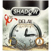 تصویر کاندوم تاخیری 3عددی شادو ا Shadow Delay professional Condom 3pcs Shadow Delay professional Condom 3pcs