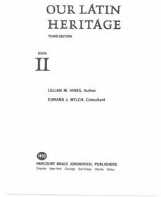 تصویر دانلود کتاب Our Latin Heritage: Book II 1981 کتاب انگلیسی میراث لاتین ما: کتاب دوم 1981