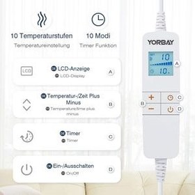 تصویر پتو برقی یوربای مدل ss20 