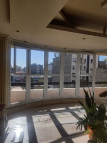 تصویر پنجره ثابت upvc 1000*1000 همراه شیشه 