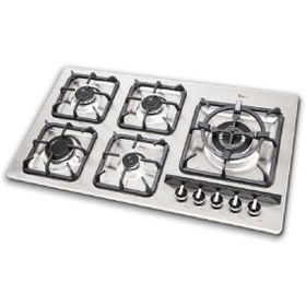 تصویر اجاق گاز استیل اخوان 5 شعله مدل GI145S Akhavan stove model GI145S