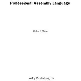 تصویر دانلود کتاب Professional Assembly Language 2005 کتاب انگلیسی زبان اسمبلی حرفه ای 2005