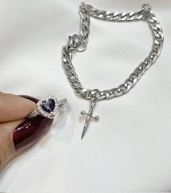 تصویر ست کاپلی شمشیر - سفید 