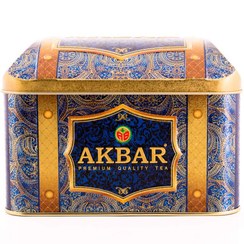 تصویر چای صندوقی اکبر (سلطنتی) در بسته بندی ۲۵۰ گرمی AKBAR