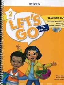 تصویر کتاب معلم لتس گو 2 ویرایش پنجم Lets Go 5th 2 Teachers Pack + DVD 