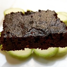 تصویر براونی رژیمی کدو سبزو شکلات تلخ بسیار خوشمزه تر از براونی های پر کالری 