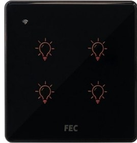 تصویر کلید WIFI چهار پل FEC کد SW04 