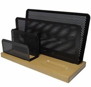 تصویر جا پاکتی چوب و فلز جا پاکتی چوب و فلز