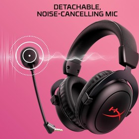 تصویر هدست بازی بی سیم HyperX Cloud II Core، مشکی، تک سایز - ارسال 20 روز کاری HyperX Cloud II Core Wireless Gaming Headset, Black, One Size