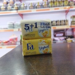 تصویر صابون شستشو فا Fa مدل Vanilla Honeyرایحه عسل وانیل رنگ زرد 125گرمی بسته 6عددی 