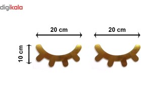 تصویر استیکر چوبی مژه چشم 