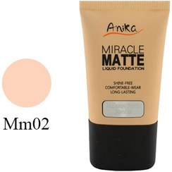 تصویر کرم پودر تیوپی مات آنیکا شماره 02 Anika Miracle Matte Foundation 02