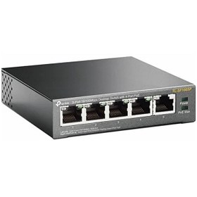 تصویر سوییچ دسکتاپ 5 پورت تی پی-لینک مدل TL-SF1005P Desktop Switch TP-Link TL-SF1005P 5-Port