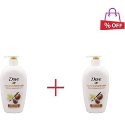 تصویر مایع دستشویی داو (Dove) حاوی شی باتر بارایحه وانیل حجم 500 میلی لیتر مجموعه 2 عددی 