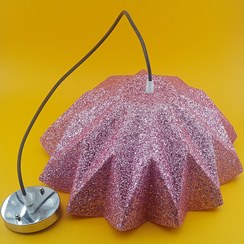 تصویر لوستر تاتوتا مدل پولکی TATOTA Chandelier Pink