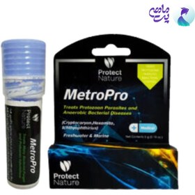 تصویر پودر درمانی ضد قارچ آبزیان پروتکت نیچر Metro Pro (5 گرم) 