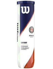 تصویر توپ تنیس ویلسون Wilson Roland Garros 3-Pack Clay Court قوطی سه تایی Wilson Roland Garros 3-Pack Clay Court Tennis Ball