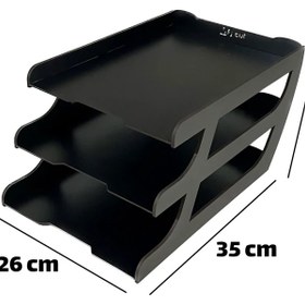 تصویر کازیه چوبی سه طبقه اداری 