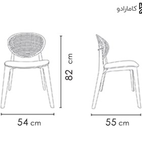 تصویر صندلی اسکای - اچ نظری Sky-N619 Nazari Restaurant Chair-Sky