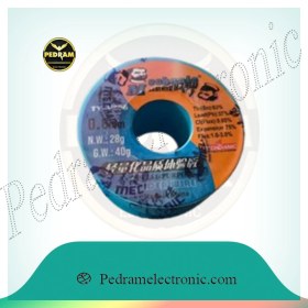 تصویر قلع لحیم‌کاری مکانیک مدل V868، وزن ۴۰ گرم و قطر ۰.۸ میلی‌متر مخصوص لحیم‌کاری بردهای الکترونیکی 