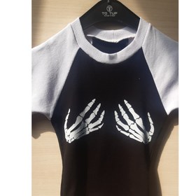 تصویر تیشرت کراپ رگلان 