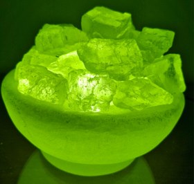 تصویر آباژور سنگ نمک کاسه 