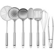 تصویر ست کفگیر و ملاقه کاراجا مجموعه 7 عددی Karaca All-in-One 7 Piece Serving Set