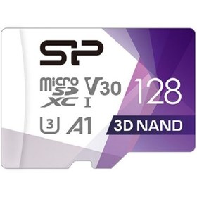 تصویر کارت حافظه SDXC ظرفیت 128 گیگابایت سیلیکون پاور Superior سرعت 90MB/s 