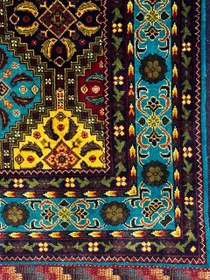 تصویر فرش دستبافت تمام کرک طرح قابی 3متری طرح قابی افغانستان کد0600088 3m Full extrcted wool Carpet,frame afghanistan Design code 0600088