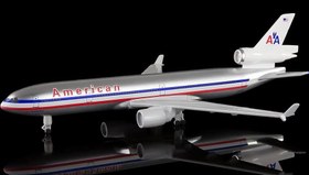 تصویر ماکت هواپیما مکدانل داگلاس MD-11 امریکن | Airplane Model 20CM McDonnell Douglas MD-11 American Airlines 