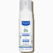 تصویر شامپو فومی نوزاد موستلا مخصوص شوره سر و پوسته‌پوسته شدن سر نوزاد ۱۵۰ میلی‌لیتر 