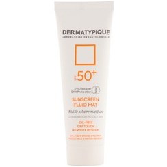 تصویر ضد آفتاب پوست چرب و جوش‌دار +SPF50 درماتیپیک ضد آفتاب صورت مدل پوست چرب و جوش‌دار +SPF50 چرب و حساس SPF 50 حجم 40 میل برند درماتیپیک-DERMATYPIQUE بدون رنگ