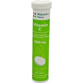 تصویر قرص جوشان ویتامین C 1000 میلی گرم نیچرز پلنتی با طعم لیمو 20 عدد Natures Plenty Vitamin C 1000