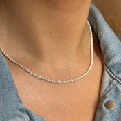 تصویر گردنبند خاویاری مینیمال ۷ میل 
