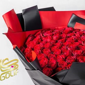 تصویر دسته گل تبریک (رز هلندی) 