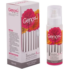 تصویر محلول ضد آکنه صورت و بدن ژنو بایوتیک Geno Biotic Anti Acne Lotion For Face And Body 100ml