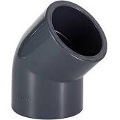 تصویر زانو ۴۵ درجه یو پی وی سی UPVC 