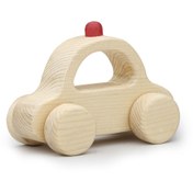 تصویر ماشین اسباب بازی چوبی پلیس آرکا 