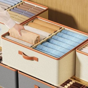 تصویر باکس نظم دهنده لباس 2 خانه قابل تنظیم Organizer box