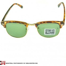 تصویر عینک آفتابی ری بن پلنگی کلاب مستر شیشه سبز Ray Ban RB3016 