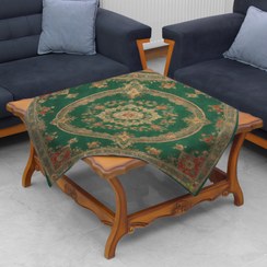 تصویر رومیزی سبز طرح فرش کد TC030 